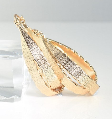 Gold filled lady 40mm oval - 9k,