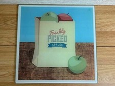 Tempered Glass Cutting Board Apple Design Kitchen Worktop Saver Heat Resistant