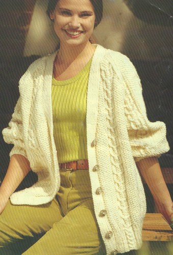 Ladies knitting pattern - knitting, aran