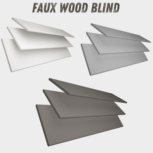 Made measure faux wood 50mm - made-to-measure,