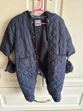 M&S Navy Blue, Quilted, Snowsuit, All-in-1, 3-6 Months