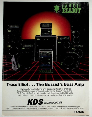 Trace elliot bass amp print - trace,
