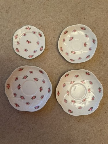 Shelley china saucers 1 - 3,