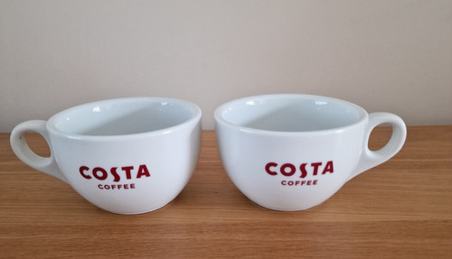 Costa coffee white branded - costa,