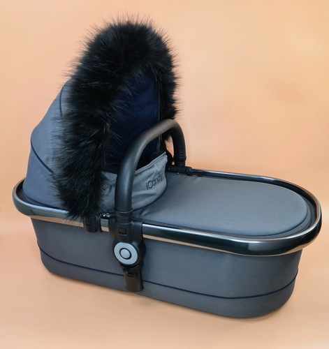 Luxury faux fur pram - luxury,