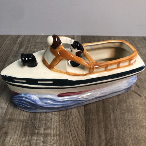 Vintage cabin cruiser boat - vintage,