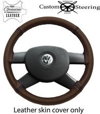 2 TONE BROWN LEATHER STEERING