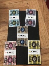 Postage Stamps Gutter Pairs