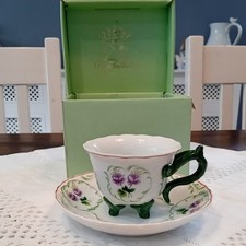 Beautiful T Limoges - Royal Collection Cup And Saucer In Box. Circ. 1980s VGC.
