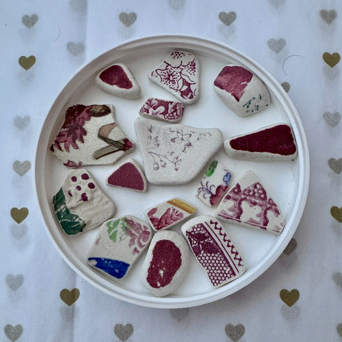 Scottish sea pottery shards - sea,