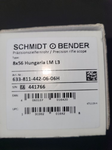 Schmidt bender rifle scope - schmidt,