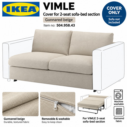 Ikea vimle seat - 2,