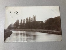 BARNBY DUN Doncaster Yorkshire ON THE CANAL 1905 real photo postcard
