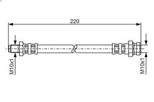 Brake Hose BOSCH 1 987 476 347