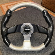 Steering wheel Silver & Black