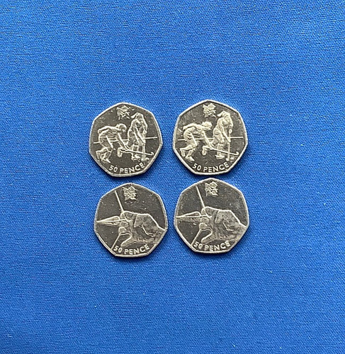 50p olympics hockey - hockey,
