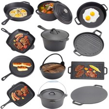 Cast Iron Grill Griddle Pan