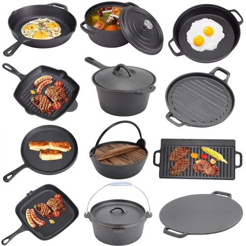 Cast iron grill griddle pan - cast,
