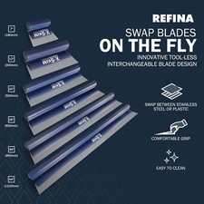 Refina X-SKIM Interchangeable PLAZI Roll Grip Spatulas (1.5mm) - 7" to 44"