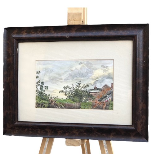 Suburbia framed watercolour - suburbia,