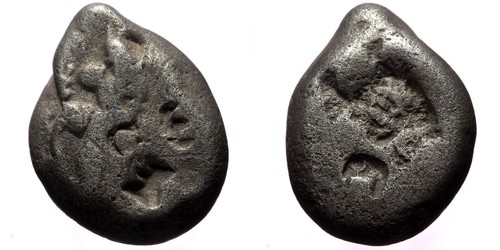 Achaemenid silver siglos - achaemenid,