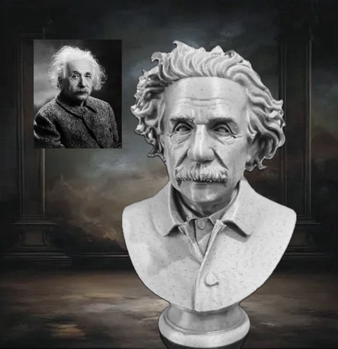 Albert einstein bust - einstein,