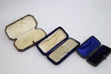 3X Antique Jewellery box display vintage brooch pin stud boxes