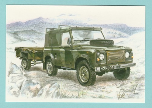 Land rover postcard - land,