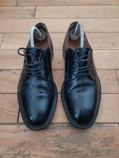 Men's Black Full Grain Calf Leather Lacedup Golfer Itshide Sole Loake Shoemakers
