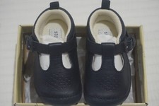 STARTRITE Baby Jack Navy leather boys t-bar buckle pre-walkers shoes RRP £33 2H