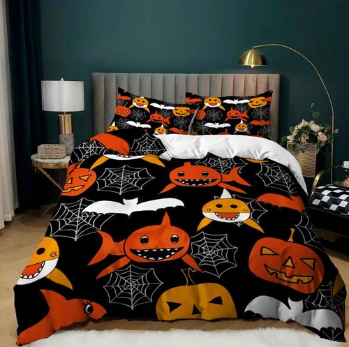 Bat spider pumpkin bedding - 02.bat,
