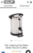 Oypla Electrical 20L Catering Hot Water Boiler Tea Urn Coffee. Brand New. Boxed