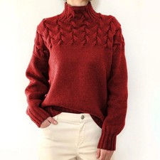 Ladies Roll Neck Warm Sweater
