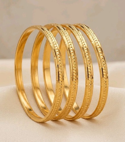 Ethnic bangles 22k gold plated - 22k,