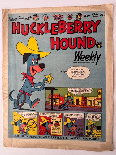 Huckleberry hound weekly comic - huckleberry,