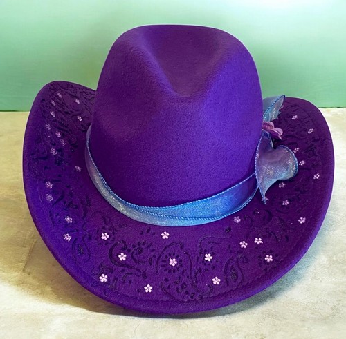 Royal purple cowboy hat - royal,