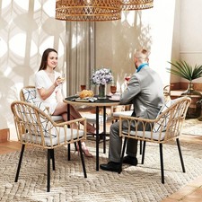 5 Piece Patio Rattan Dining