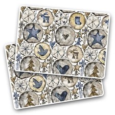 2x Vinyl Sticker Nordic Log