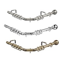 35mm Bay window curtain pole 3