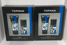 Topman Marine Gift Set Hair And Body Wash 200ml & Body Spray 150ml x 2