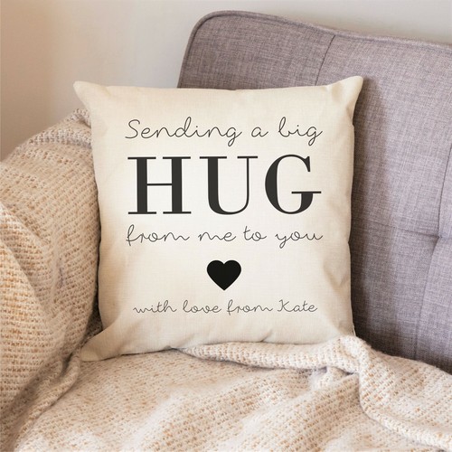 Personalised linen cushion - linen,