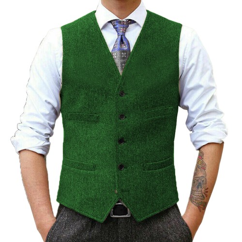 Mens vest tweed - vest,