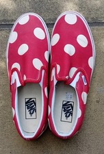 Vans Red Polka Dot Slip On