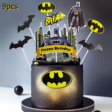 Batman Cake Topper 9pc Set
