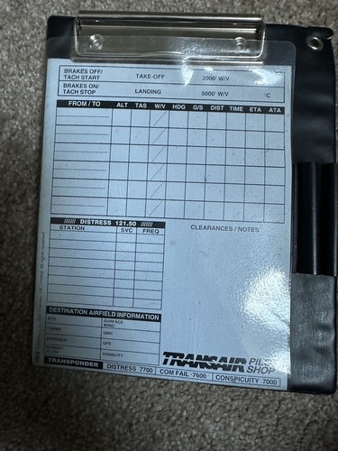Pilot kneeboard - pilot,