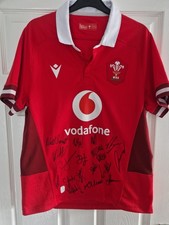 Wales Signed Rugby Shirt, Six Nations (2) *COA*