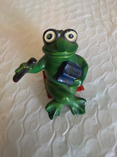 Vintage ceramic resin frog - vintage,