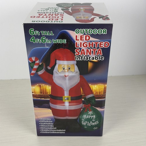 Christmas inflatable santa - inflatable, 6'