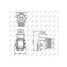 Genuine NRF Engine Oil Cooler