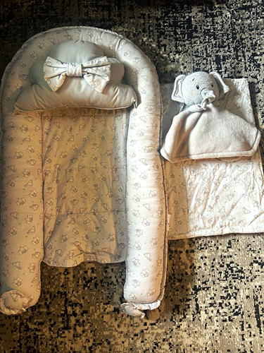 Beige polyester elephant - polyester,